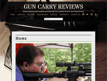 Tablet Screenshot of guncarryreviews.com